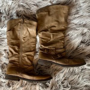 Tan Knee High Boots